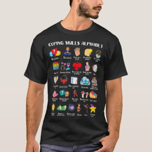 T-shirt Compétences d'adaptation Alphabet Sensibilisation 
