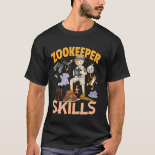 T-shirt Compétences de soigneur d'animaux Animaux Faune Sa