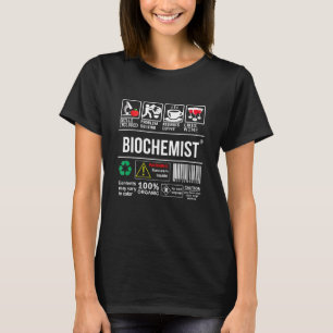 T-shirt Compétences en biochimiste Inclut le biochem de ré