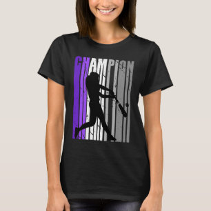 T-shirt Compétition d'anniversaire de championne de baseba