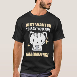 T-shirt Comportement de chat mignon