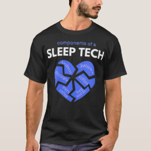 T-shirt Composantes femmes d'un technicien du sommeil VNec