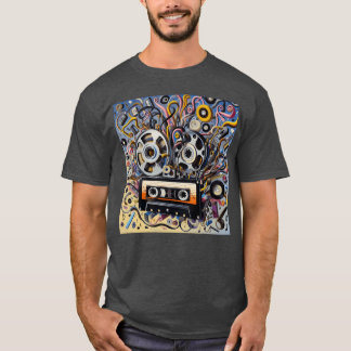 T-shirt Composition Abstraite de garçon d'équipement sonor