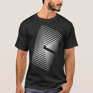 T-shirt Composition des parties carrés
