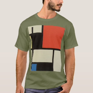 T-shirt Composition mondrienne Moderne Abstraite Fatigue v