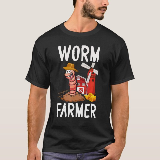 T-shirt Compost Worm Farmer Expert Composter Composting Wo (Devant)