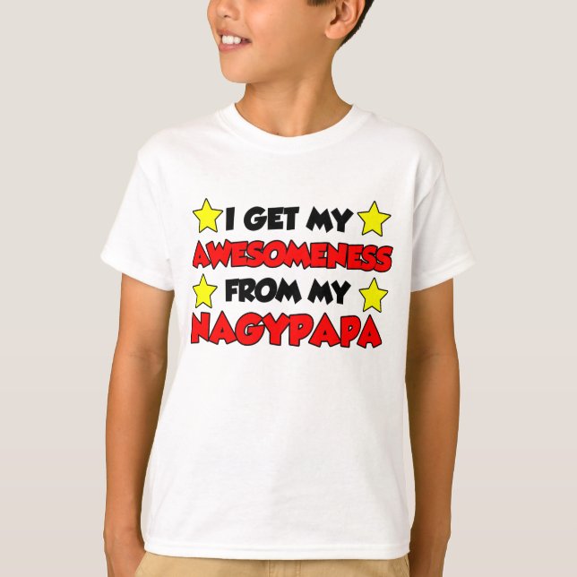 T-shirt Compréhension De Nagypapa (Grand-Père Hongrois) (Devant)