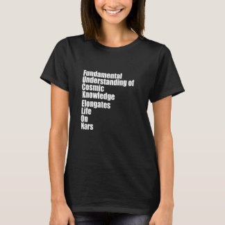 T-shirt Compréhension fondamentale de la connaissance cosm