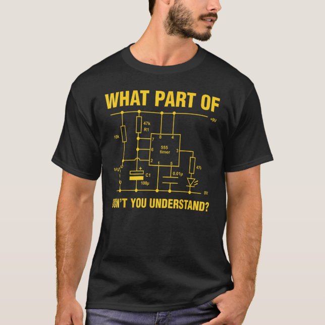 T-shirt Comprendre drôle Electrique Electrique Electrique  (Devant)