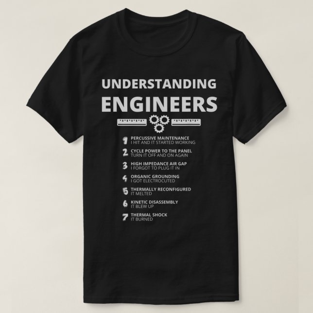 T-shirt Comprendre les ingénieurs Drôle Sarcastique Ingéni (Design devant)