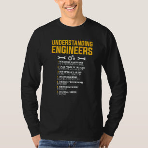 T-shirt Comprendre les ingénieurs mécaniques sarcastiques 
