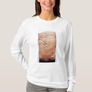 T-shirt Comprimé avec le manuscrit cunéiforme, c.1830-15