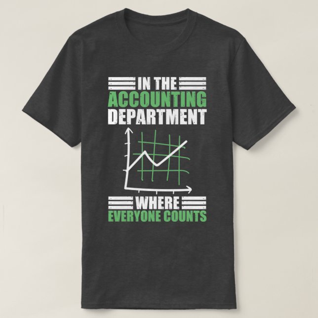 T-shirt Comptabilisation Département Compte Un Comptable D (Design devant)