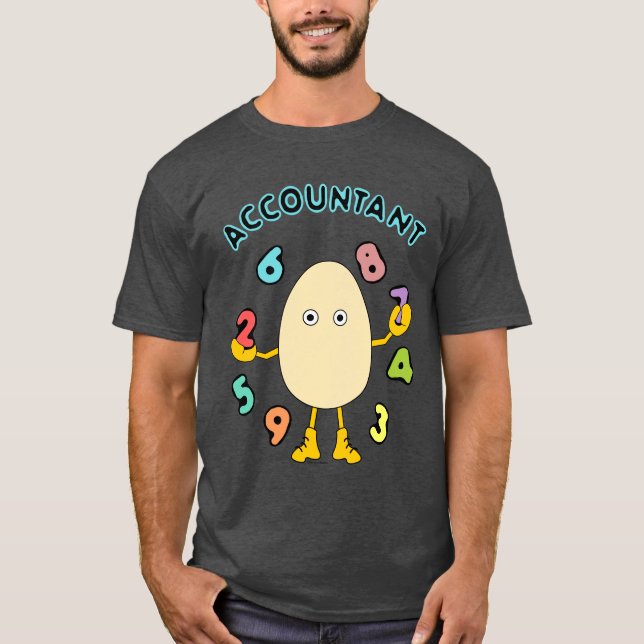 T-shirt Comptabilisation Egghead (Devant)