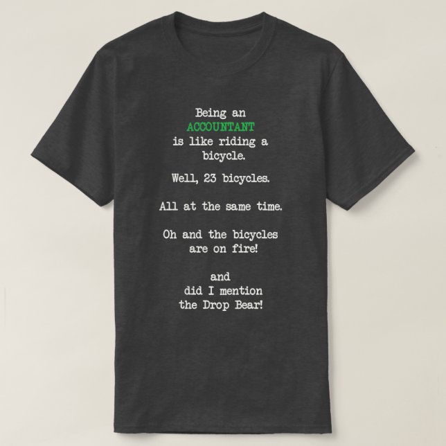 T-shirt Comptable 15 (Design devant)