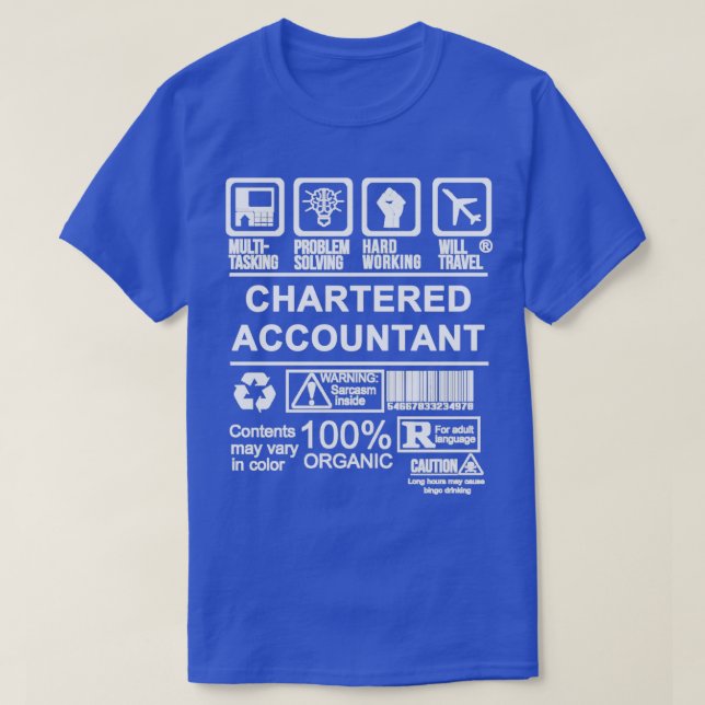 T-SHIRT COMPTABLE À CHARGE 4 (Design devant)