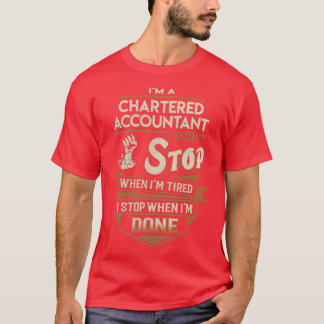T-shirt Comptable Agréé Je m'arrête une fois terminé Job G