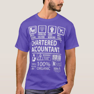 T-shirt Comptable agréé Multi-Tâche Certified Job Gi