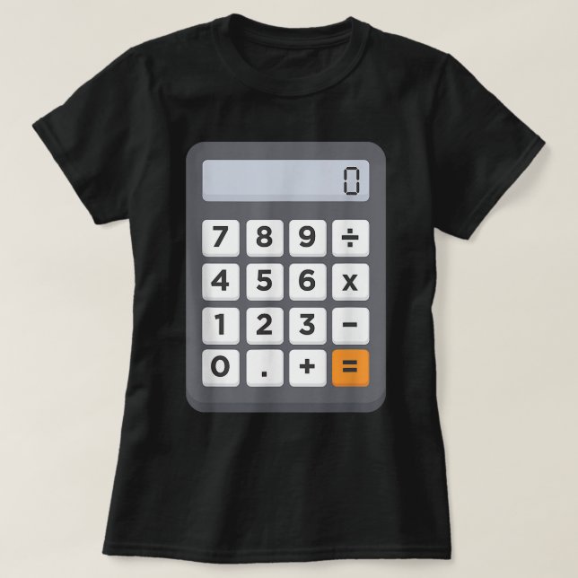 T-shirt Comptable amusant Halloween costume tenue Math Cal (Design devant)