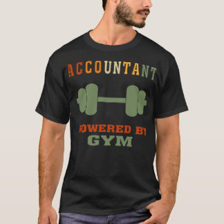 T-shirt Comptable amusant propulsé par Gym T pour CPA