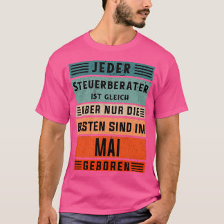 T-shirt Comptable anniversaire Mai né comptable