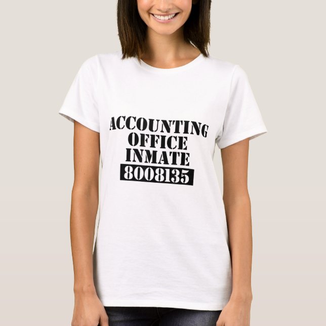 T-shirt Comptable Bureau de comptabilité des costumes Déte (Devant)
