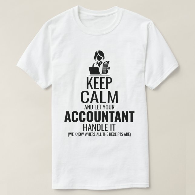 T-shirt Comptable comptable comptabilité comptable Finance (Design devant)
