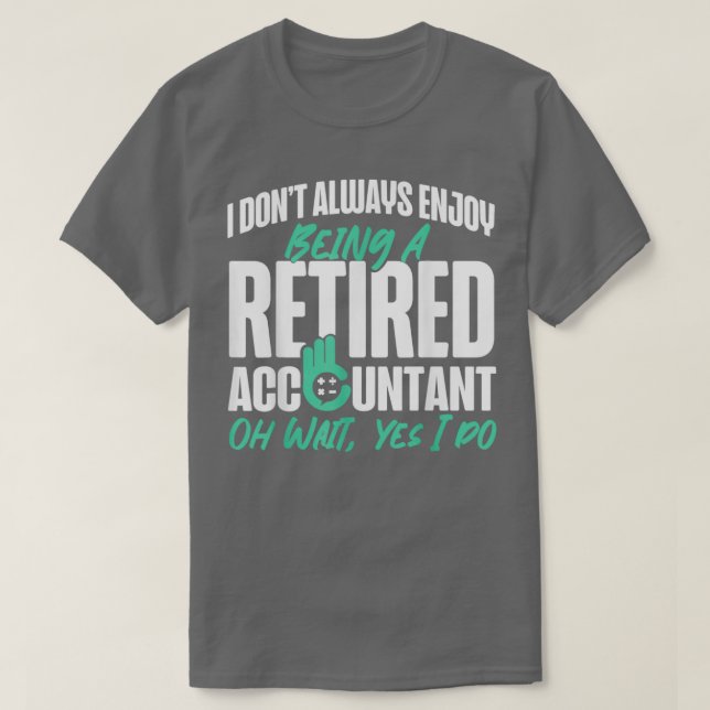 T-shirt Comptable comptable comptable comptable retraite c (Design devant)