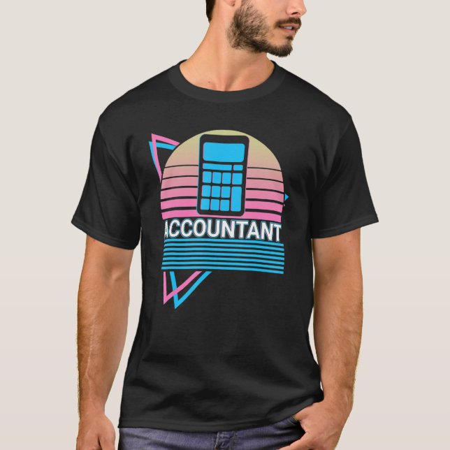 T-shirt Comptable comptable CPA Retro (Devant)