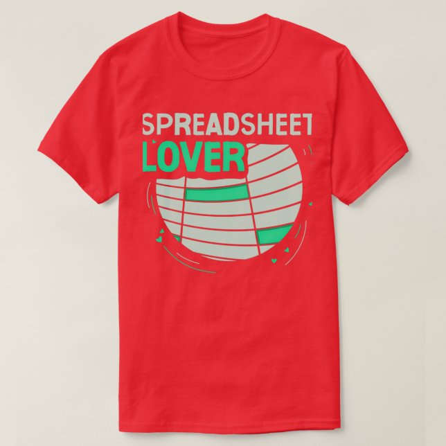 T-shirt Comptable comptable de la table comptable de la fe (Design devant)