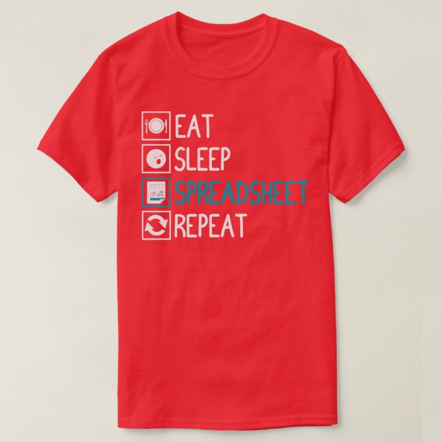 T-shirt Comptable comptable fiscal Auditeur de feuille de  (Design devant)