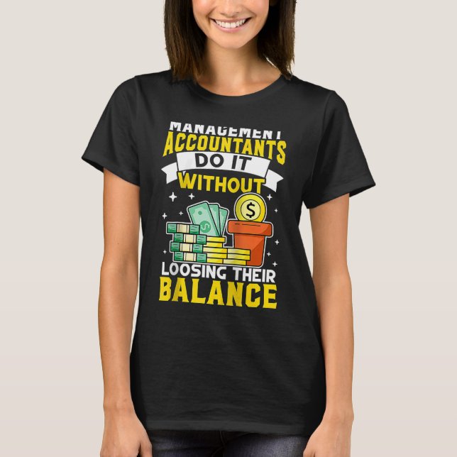 T-shirt Comptable de gestion sans perte de solde (Devant)