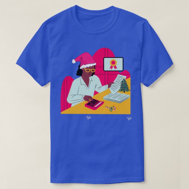 T-shirt Comptable de Noël 2 (Design devant)