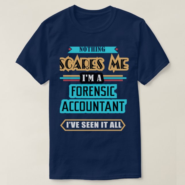 T-shirt Comptable De Police Rien Ne Me Fait Peur (Design devant)