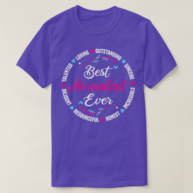 T-shirt Comptable de référence en comptabilité permanente (Design devant)