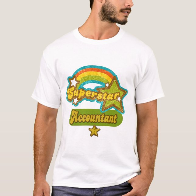 T-shirt Comptable de superstar (Devant)