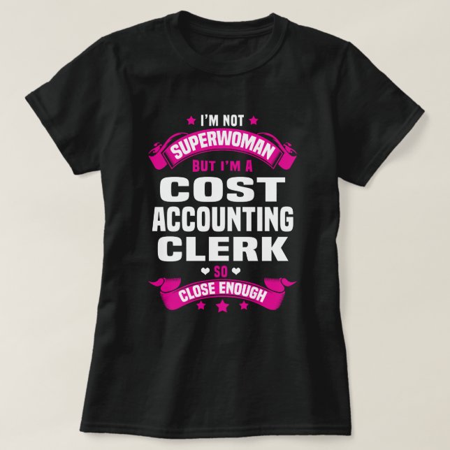 T-shirt Comptable des coûts (Design devant)
