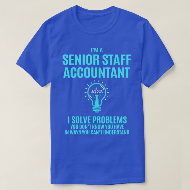 T-shirt Comptable du personnel supérieur Comptable du pers (Design devant)