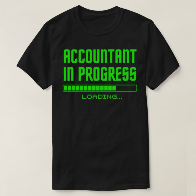T-shirt Comptable En Cours Funny Comptabilité Auditeur Fi (Design devant)