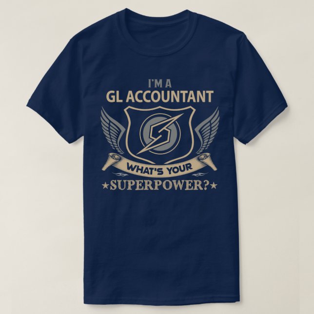 T-shirt Comptable Gl Qu'est-ce que votre Superpower Job It (Design devant)