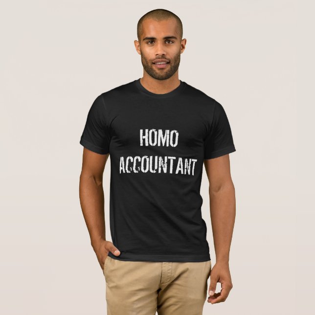 T-shirt "comptable Homo" (Devant entier)