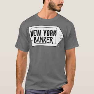 T-SHIRT COMPTABLE NEW YORK BANKER NOIR ET BLANC