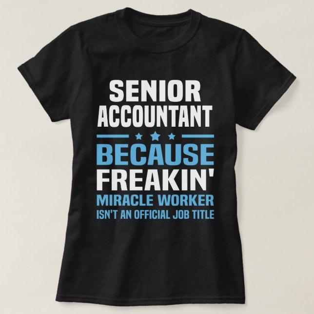 T-shirt Comptable principal (Design devant)