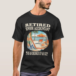T-shirt Comptable principal retraité Relaxation