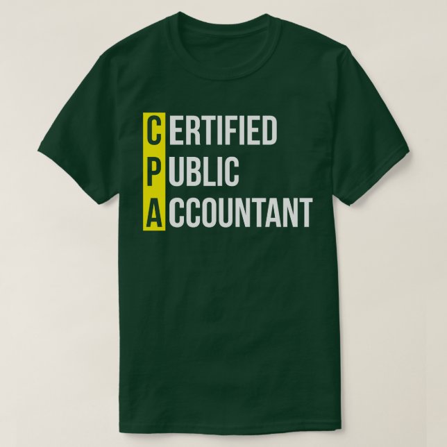 T-shirt Comptable public agréé (Design devant)