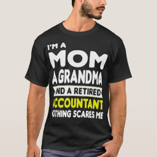 T-shirt Comptable Retraitée Grand-mère Funny Cpa Retraite