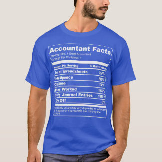 T-shirt Comptable Valeur nutritive 1