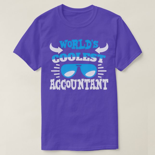 T-shirt Comptable Worlds Coolest (Design devant)