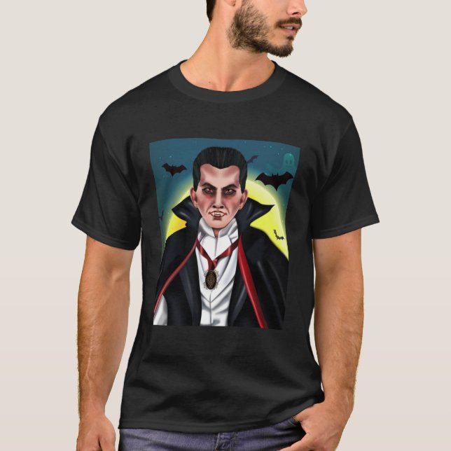 T-shirt Compte Dracula Halloween (Devant)
