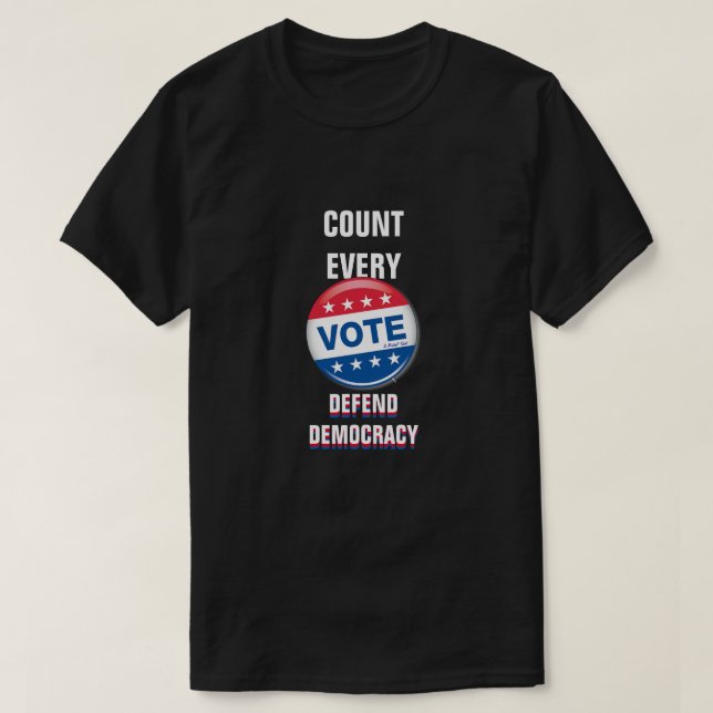T-shirt Compter Chaque Vote - Une Chemise MisterP (Design devant)